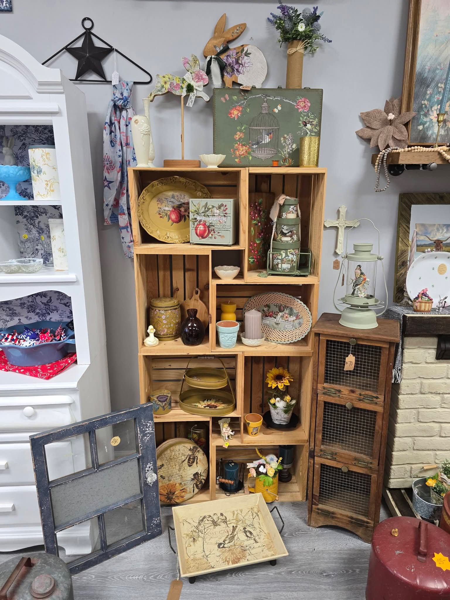 Crate shelves